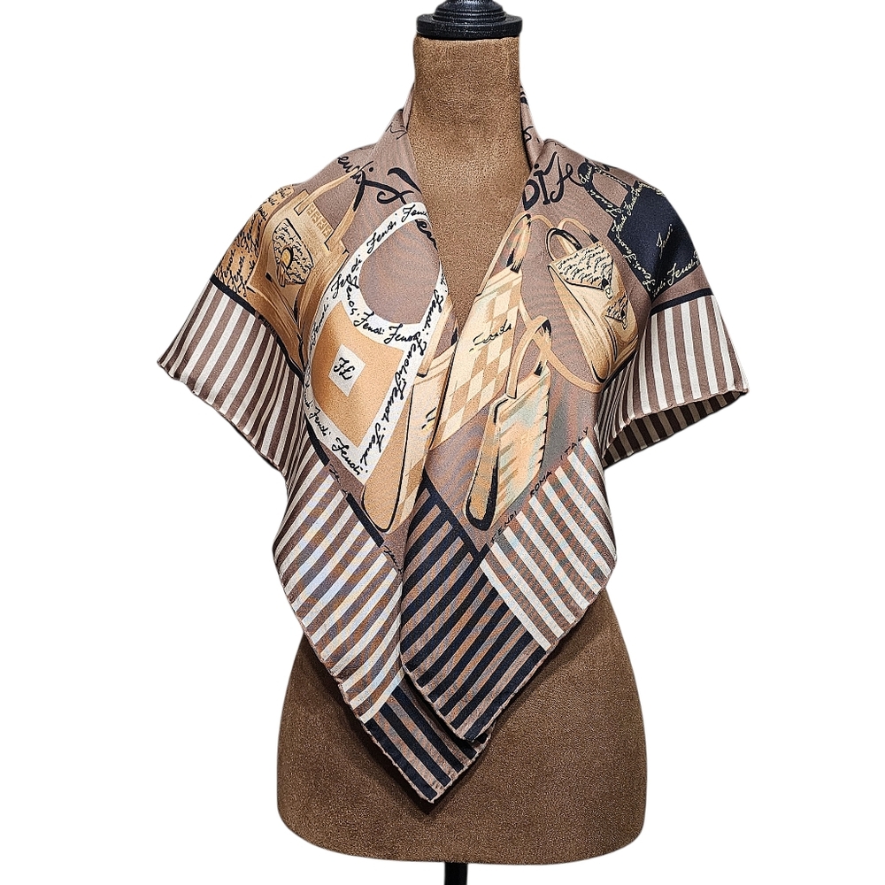 FENDI SILK SCARF - Picture 8 of 16